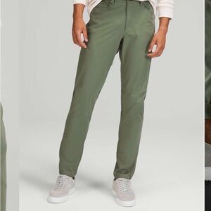 Lululemon ABC pant slim 32 with inseam 26-27” Men's Olive Green Pants